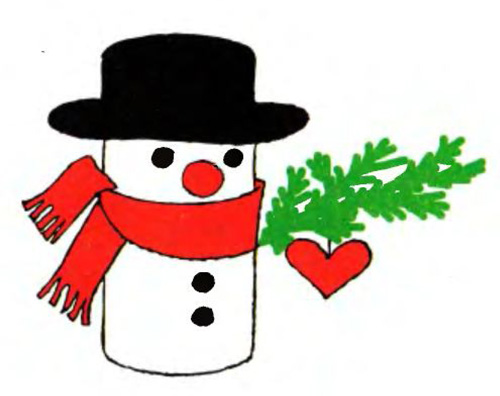 Снеговик - Поделки из бумаги     для детей