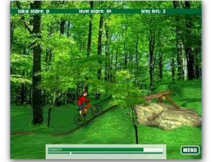 Mountain bike. Игры онлайн   